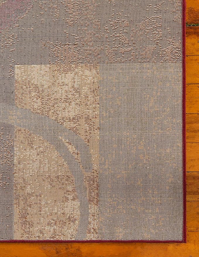Unique Loom Barista Collection Area Rug - Kouillou (7' 10" x 11' 2" Rectangle, Multi/ Brown)