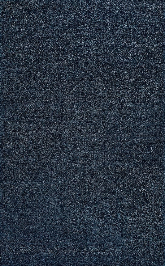 Eyely UES100C-15 Supersoft Haze Solid Low-Pile Indoor Area Rug, Coastal, Bohemian, Minimalist, Classic, Casual for Bedroom,Kitchen,Living Room,Non Shedding,Easy-Washing, Blue, 12 X 15