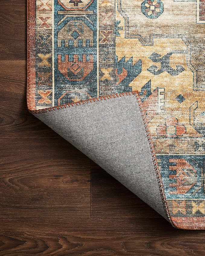 Loloi II Skye Collection SKY-07 Terracotta/Sky 2'-3" x 3'-9" Accent Rug