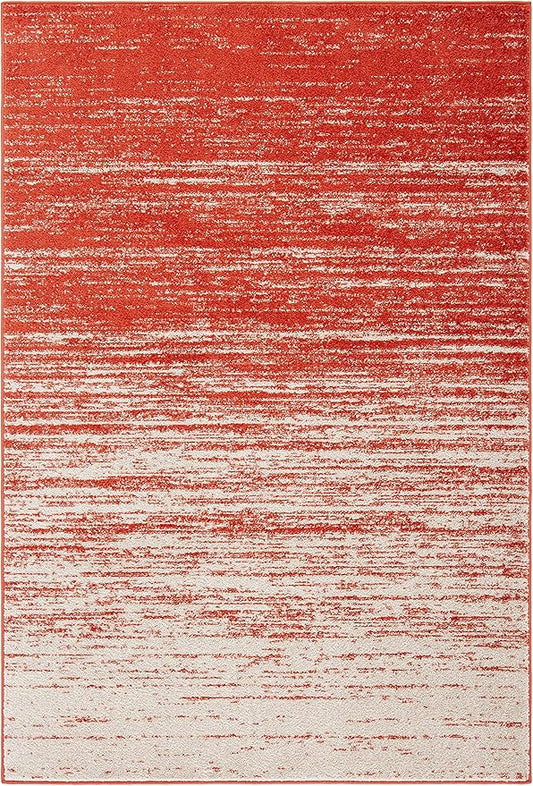 SAFAVIEH Area Rug 9x12 - Adirondack Collection - Large - Orange & Grey, Modern Ombre Design, Non Shedding & Easy to Clean, Ideal for Living Room, Bedroom, Office, Dining Space (ADR113P)