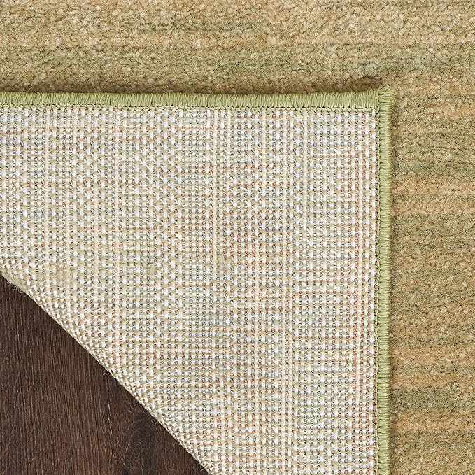 Nourison Home Nourison Essentials Green Gold 7' x Square Area Rug - Easy Clean, Non Shedding, Bed Room, Living Room, Dining Room, Kitchen (7' x Square)