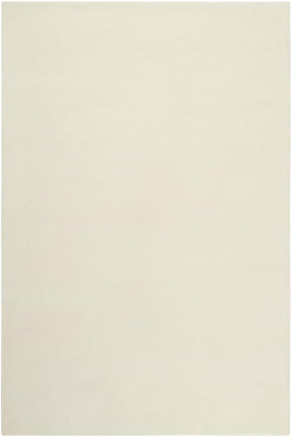 Hand-Tufted Wool Round Area Rug – Soft Premium Wool Carpet for Living Room, Bedroom & Home Décor – 9X9 ft| Dusty White – Durable, Non-Slip Backing, Handcrafted Rug