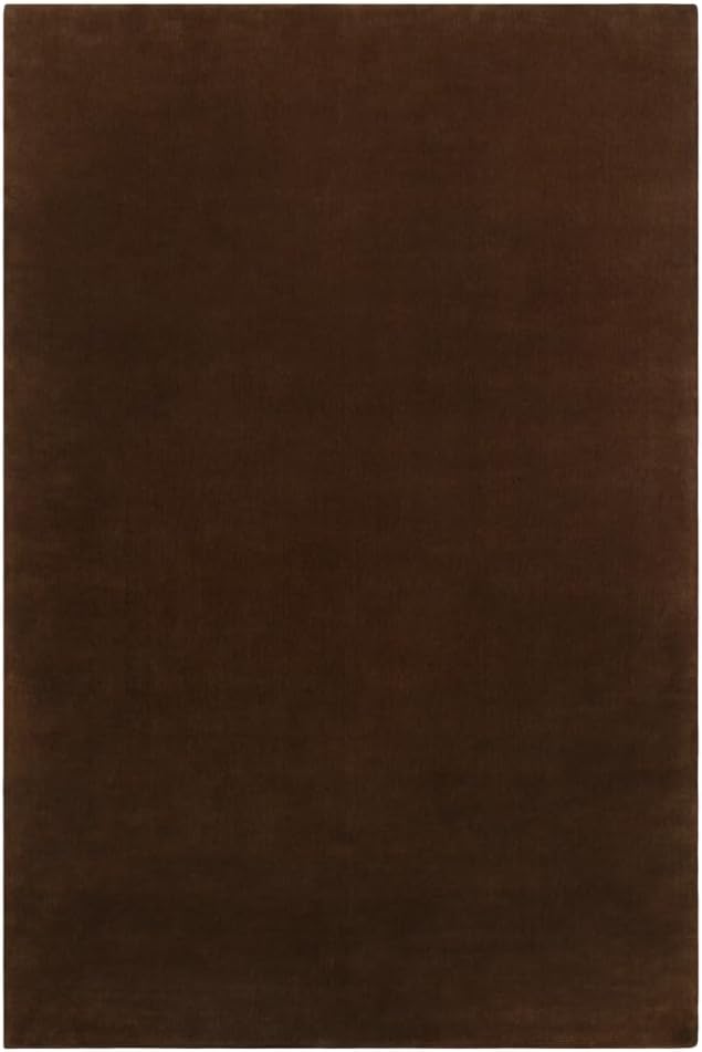 Hand-Tufted Wool Rectangle Area Rug – Soft Premium Wool Carpet for Living Room, Bedroom & Home Décor – 10X13 ft| Walnut – Durable, Non-Slip Backing, Handcrafted Rug