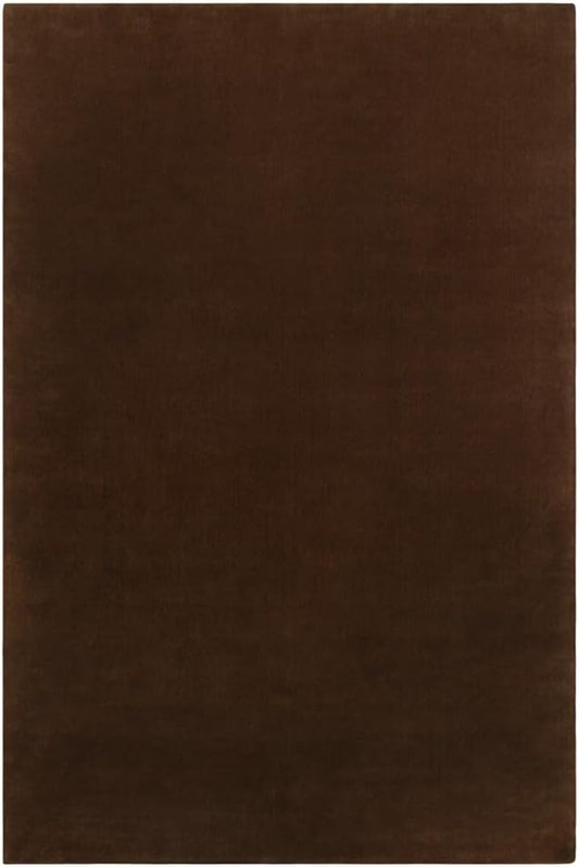 Hand-Tufted Wool Rectangle Area Rug – Soft Premium Wool Carpet for Living Room, Bedroom & Home Décor – 9X13 ft| Walnut – Durable, Non-Slip Backing, Handcrafted Rug