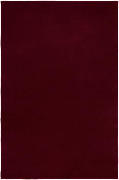 Hand-Tufted Wool Round Area Rug – Soft Premium Wool Carpet for Living Room, Bedroom & Home Décor – 10X10 ft| Deep Wine – Durable, Non-Slip Backing, Handcrafted Rug