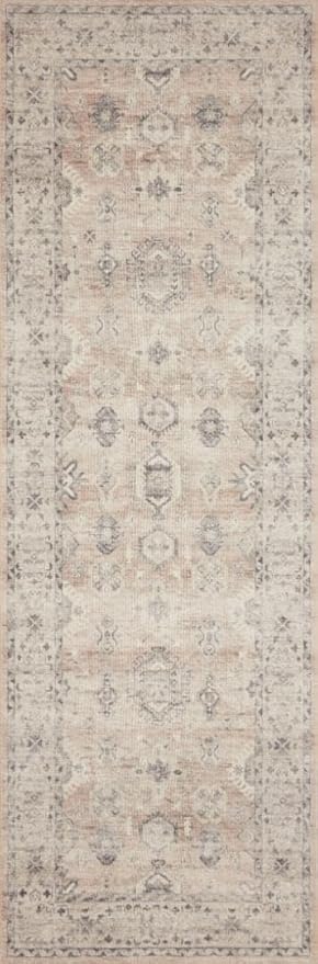 Loloi Hathaway Collection HTH-03 Java/Multi 9'-0" x 12'-0", .25" Thick Area Rug, Soft, Durable, Printed, Modern, Low Pile, Non-Shedding, Easy Clean, Living Room Rug