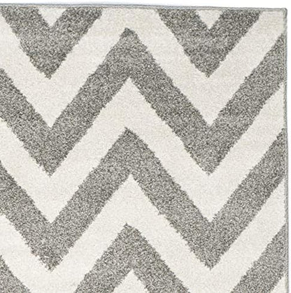 SAFAVIEH Adirondack Collection Runner Rug - 2'6" x 8', Silver & Black, Modern Ombre Design, Non Shedding & Easy to Clean, Ideal for Hallway, Foyer, Kitchen, Entryway, Bedroom (ADR113A)