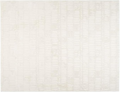 Revival Rugs Shell 7'10"x10' Washable Area Rug for Living Room Bedroom - 100% Recycled Oeko-TEX Certified, Medium Pile, Beige, Cream