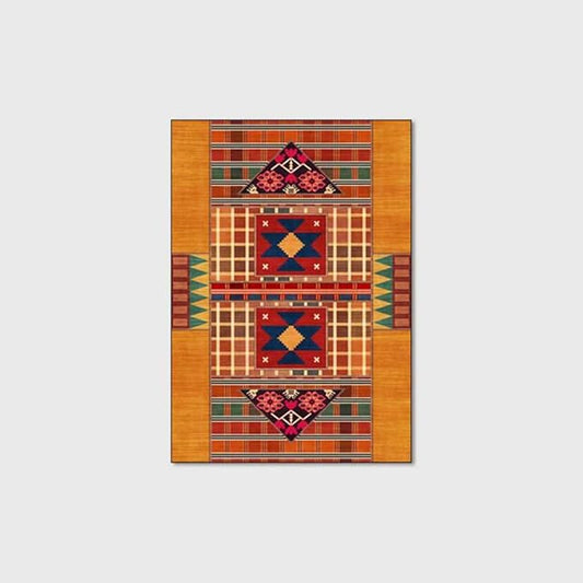 Vintage Boho Area Rugs Multicolor Ethnic Style Geometric Splicing Carpets Bedroom Living Room Kitchen Floor Mats Indoor Outdoor Non-Shedding Runner Rug Home Décor Carpet 1.6' X 2.6'