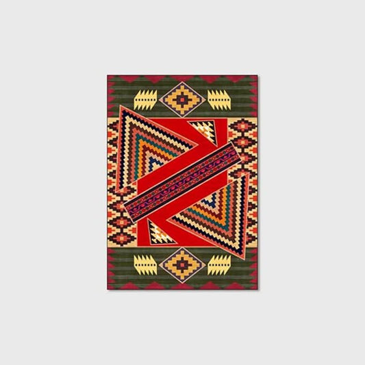Vintage Boho Area Rugs Multicolor Ethnic Style Geometric Splicing Carpets Bedroom Living Room Kitchen Floor Mats Indoor Outdoor Non-Shedding Runner Rug Home Décor Carpet 2' X 5.2'