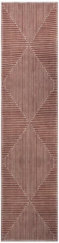 GLN Rugs Contemporary Collection - Machine Washable Area Rug, Contemporary Washable, Non Slip, Low Pile Chenille Rug, Living Room, Bedroom, Kitchen Rug (2'6" x 10' Beige Orange)