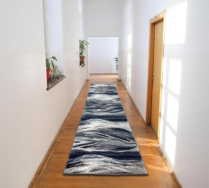 Keen Home Design Area Rugs - 2x14 Non-Shedding, Abstract Rugs for Kitchen, Living Room, Bedroom, Dining Room, Entryway - Size: 2'8" x 14', Multi