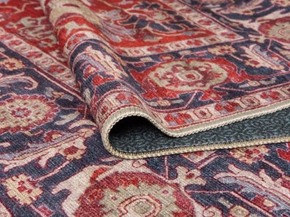 Keen Home Design 3x5 Rug - Machine Washable Entry Rug with Non-Slip Backing, Ideal for Enteryway, Kitchen, Bathroom, Laundry Room - Vintage, Easy Clean, Durable, Low Pile Rug - (3' x 5')