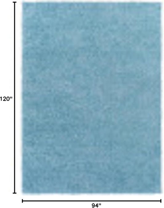 Artistic Weavers Solid Plush Blissful Shag Area Rug, 7'10" x 10', Pale Blue