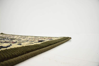 Unique Loom Sialk Hill Collection Area Rug - Washington (3' x 16' 5" Runner Green/Hunter Green)