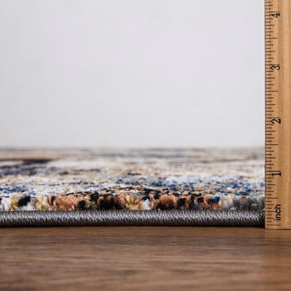 Keen Home Design Area Runner Rugs - 2x10 Non-Shedding, Abstract Runner for Kitchen, Living Room, Bedroom, Dining Room, Entryway - Size: 2'8" x 9'11", Multi
