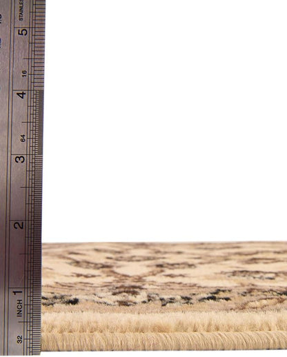 Unique Loom Sialk Hill Collection Area Rug - Washington (2' 2" x 6' 1" Runner Ivory/Black)