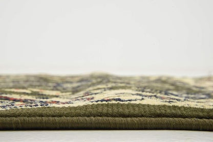 Unique Loom Sialk Hill Collection Area Rug - Washington (3' x 16' 5" Runner Green/Hunter Green)