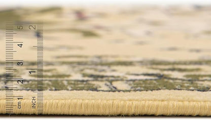 Unique Loom Taftan Collection Border Geometric Tribal Inspired Design Area Rug (2' 2 x 3' 0 Rectangular, Gold/ Gray)