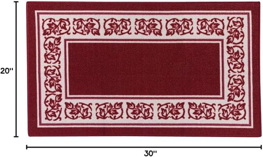 Floral Border Rug