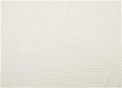 Revival Rugs Soloba 6'7"x9' Washable Area Rug for Living Room Bedroom - 100% Recycled Oeko-TEX Certified, Medium Pile, Beige, Cream