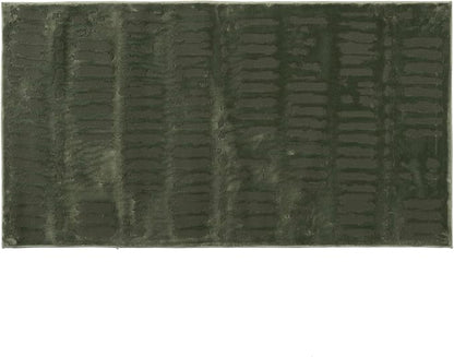 Revival Rugs Shell 2'7"x4'11" Machine Washable Area Rug for Kitchen Bedroom - 100% Recycled Oeko-TEX Certified, Medium Pile, Green