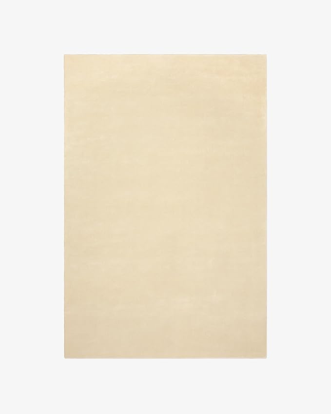 Hand-Tufted Wool Square Area Rug – Soft Premium Wool Carpet for Living Room, Bedroom & Home Décor – 5X5 ft| Butter – Durable, Non-Slip Backing, Handcrafted Rug