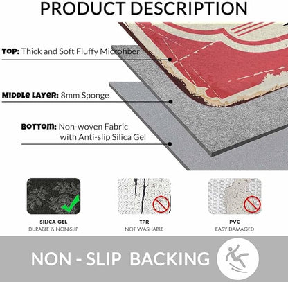 Candy Store Sign Bathroom Mat Rugs Microfiber Faux Cashmere Thick Plush Bath Mat Non-Slip Water Absorbent Bath Carpet for Bathtub Bathroom Floor Tub 20 x 30 Inch