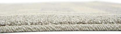 Unique Loom Athens Collection Classic Geometric Modern Border Design Area Rug (5' 0 x 8' 0 Rectangular, Gray/ Beige)