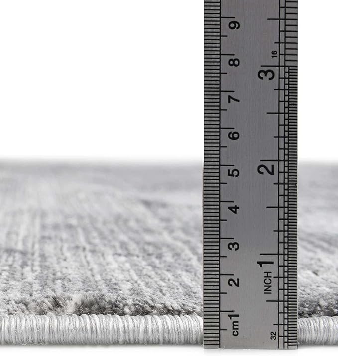 Unique Loom Finsbury Collection Area Rug - Kate (3' 3" x 5' 3" Rectangle, Gray/ Ivory)