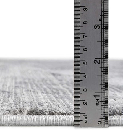 Unique Loom Finsbury Collection Area Rug - Kate (5' 3" x 8' Rectangle, Gray/ Ivory)