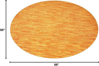 Nourison Home Nourison Essentials Sunburst 8' x Round Area Rug - Easy Clean, Non Shedding, Bed Room, Living Room, Dining Room, Kitchen (8' x Round)