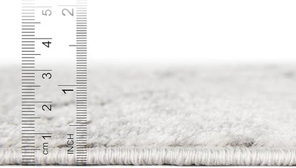 Rugs.com Leipzig Collection Rug – 6x9 Gray Low-Pile Rug Perfect for Bedrooms, Dining Rooms, Living Rooms