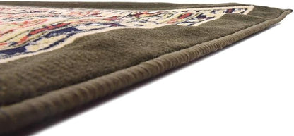 Unique Loom Sialk Hill Collection Area Rug - Washington (7' 10" Square Green/Hunter Green)