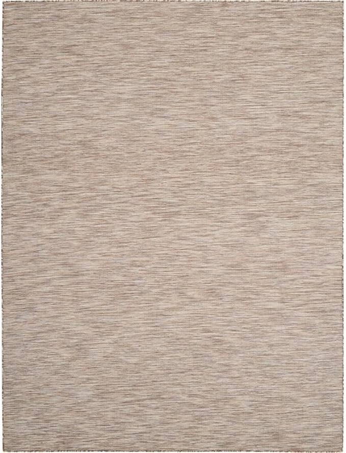 Pemberly Row Contemporary 10' x 14' Beige Fabric Modern Area Rug