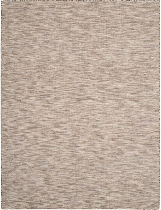 Pemberly Row Contemporary 10' x 14' Beige Fabric Modern Area Rug