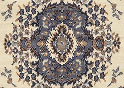 Home Dynamix Premium Sakarya Traditional Medallion Border Area Rug, Porcelain, 5'2"x7'4" Rectangle
