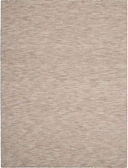 Pemberly Row 6' x 9' Beige Fabric Modern Indoor/Outdoor Area Rug