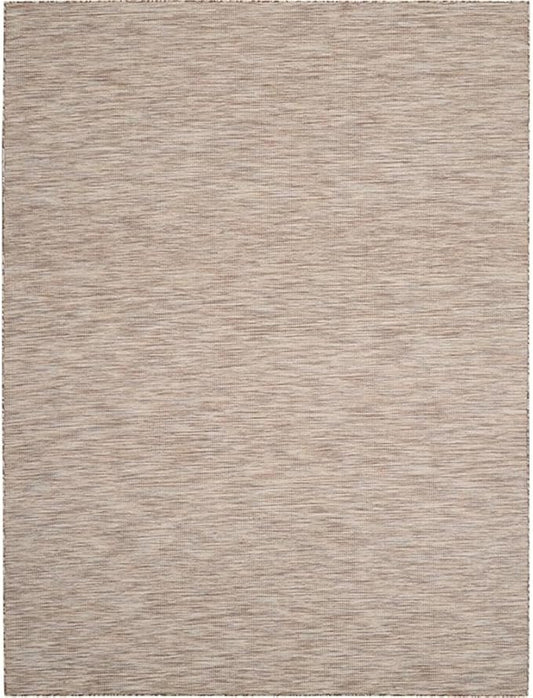 Pemberly Row 6' x 9' Beige Fabric Modern Indoor/Outdoor Area Rug
