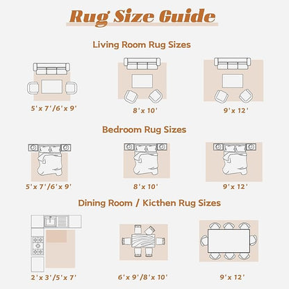 Area Rug 5x7 Washable Rug, Vintage Boho Medallion Rugs Non-Slip Soft Low Pile Large Distressed Rug Indoor Retro Carpet for Living Room Bedroom Dining Room Home Office (Tribal Medallion/Multi, 5'x7')