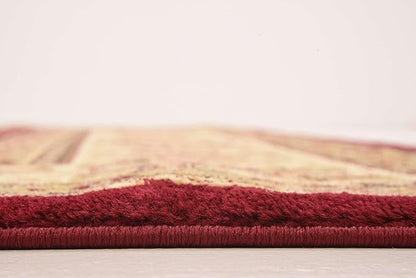 Unique Loom Voyage Collection Traditional Oriental Classic Intricate Design Area Rug (8' 0 x 8' 0 Square, Red/Gold)