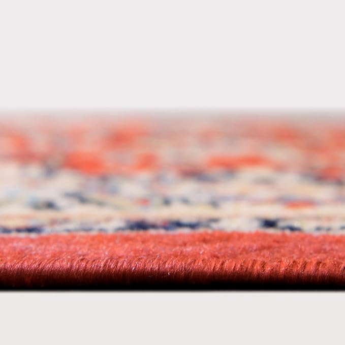Rugs.com Yasmin Collection Rug – 2' x 3' Terracotta Medium Rug Perfect for Entryways, Kitchens, Breakfast Nooks, Accent Pieces