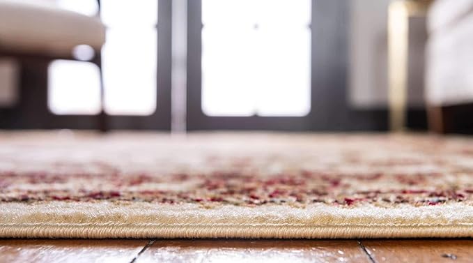Unique Loom Voyage Collection Traditional Oriental Classic Intricate Design Area Rug (2' 7 x 10' 0 Runner, Ivory/Gold)