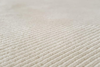 Revival Rugs Stripe 7'10"x10' Washable Area Rug for Living Room Bedroom - 100% Recycled Oeko-TEX Certified, Medium Pile, Beige, Cream