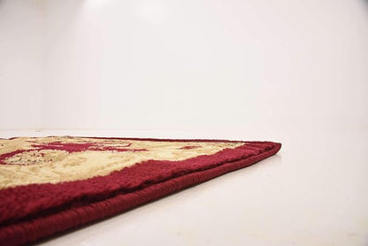 Unique Loom Versailles Collection Traditional Classic Floral Motif Area Rug (2' 2 x 3' 0 Rectangular, Burgundy/ Ivory)