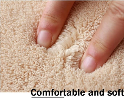 Soft Cashmere Area Rug Luxury Bedside Carpet Bedroom Living Room Mats Solid Color Children's Room Rugs Runner Carpets Indoor Mats Home Décor White Gray Red 5' X 9'