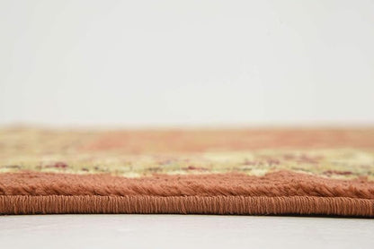Unique Loom Voyage Collection Traditional Oriental Classic Intricate Design Area Rug (6' 0 x 6' 0 Square, Terracotta/Ivory)