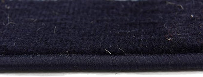 Unique Loom Espahan Collection Area Rug - Cape Cod (7' 10" Square, Navy Blue/ Black)