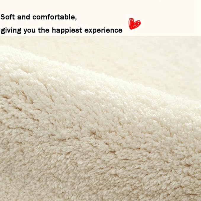 Soft Cashmere Area Rug Luxury Bedside Carpet Bedroom Living Room Mats Solid Color Children's Room Rugs Runner Carpets Indoor Mats Home Décor White Gray Red 2' X 8'