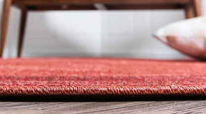 Rugs.com Angelica Collection Rug – 4 Ft Round Terracotta Medium Rug Perfect for Kitchens, Dining Rooms